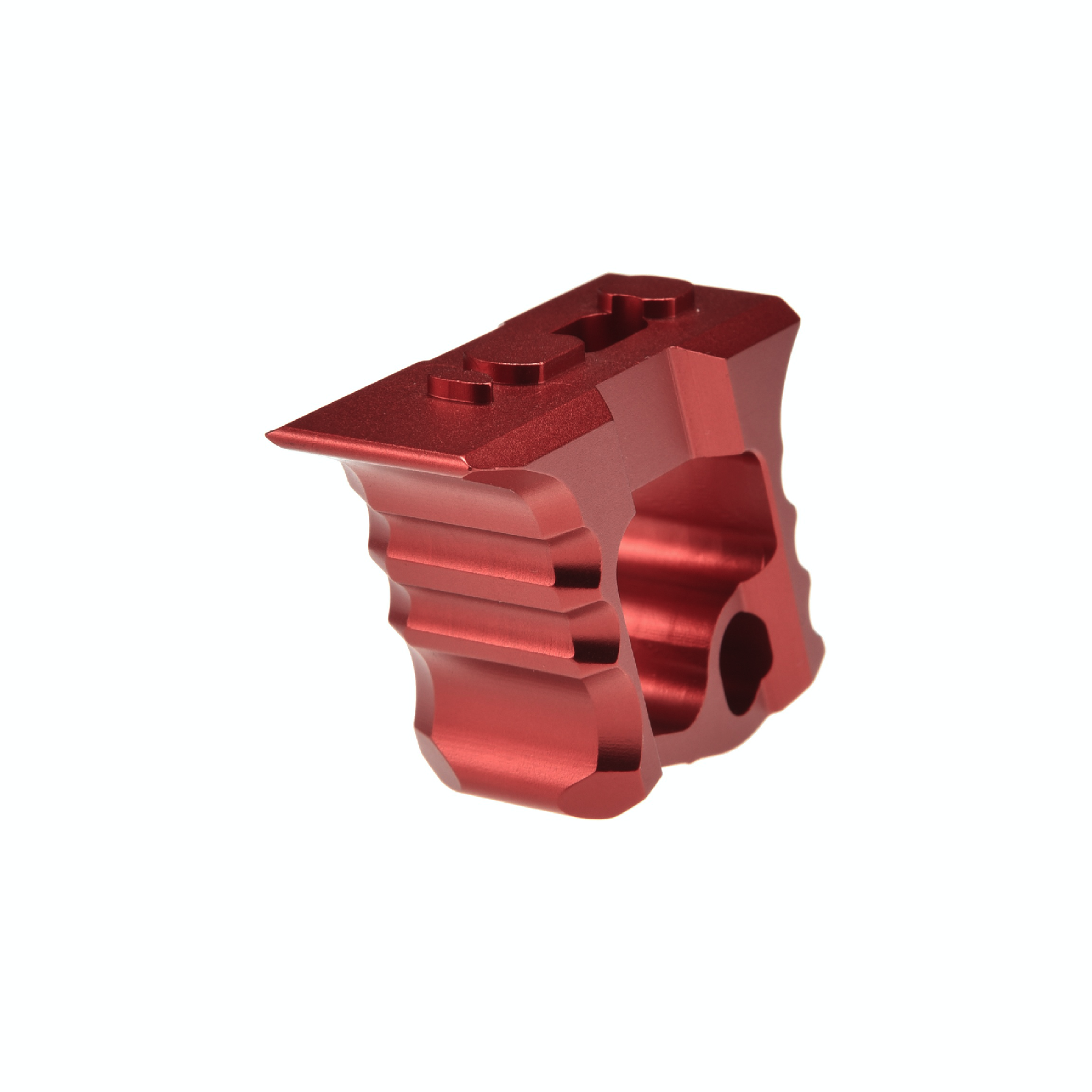 JJ airsoft TD Halo AR-15 Hand Stop, M-LOK & keymod, Rød 1