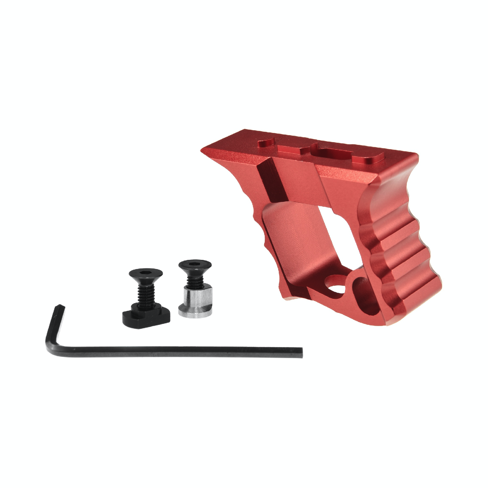 JJ airsoft TD Halo AR-15 Hand Stop, M-LOK & keymod, Rød 2