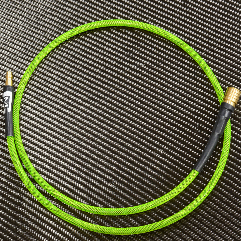 Mancraft Speedsoft HPA slange 36" Air Line Med QD Fittings Neon Grøn 1