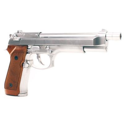 WE - M92 Long, Full Metal, Chrome, GBB - Gas. 2