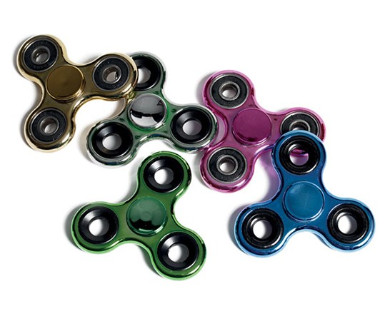 Fidget Spinners med metallisk overflade
