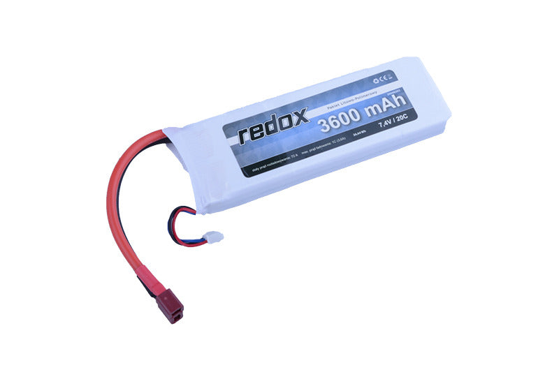 Li-Po 7,4V 3600mAh, 20C, Batteri 1