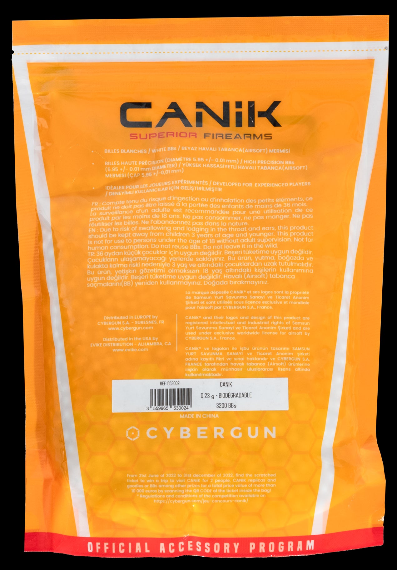 Canik - Bio kugler 0,23 gram 3200 stk. 2