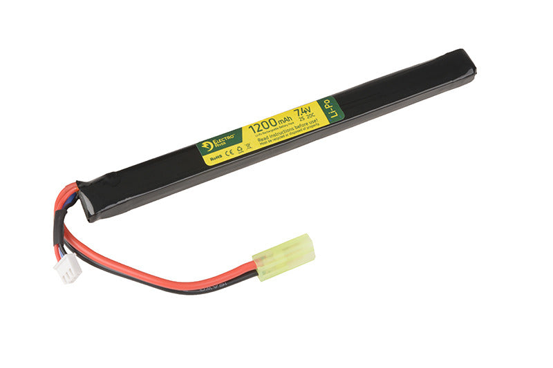 Li-Po 7,4V 1200mAh, 20C, stang, Batteri 1