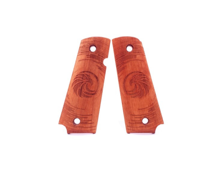 Grebsskaller til 1911 modeller, ægte valnøddetræ, Ørnehoved 1