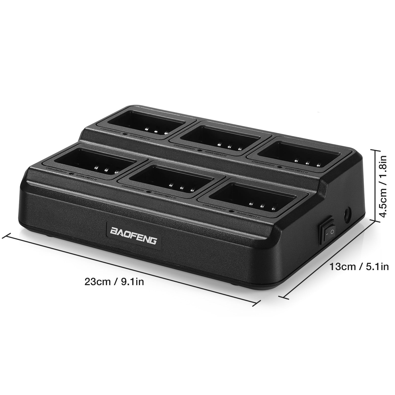 Baofeng UV-5R serie seksvejs oplader 5