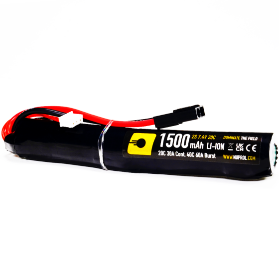 Li-lon 7,4V 1500mAh, 20C, stang, Batteri