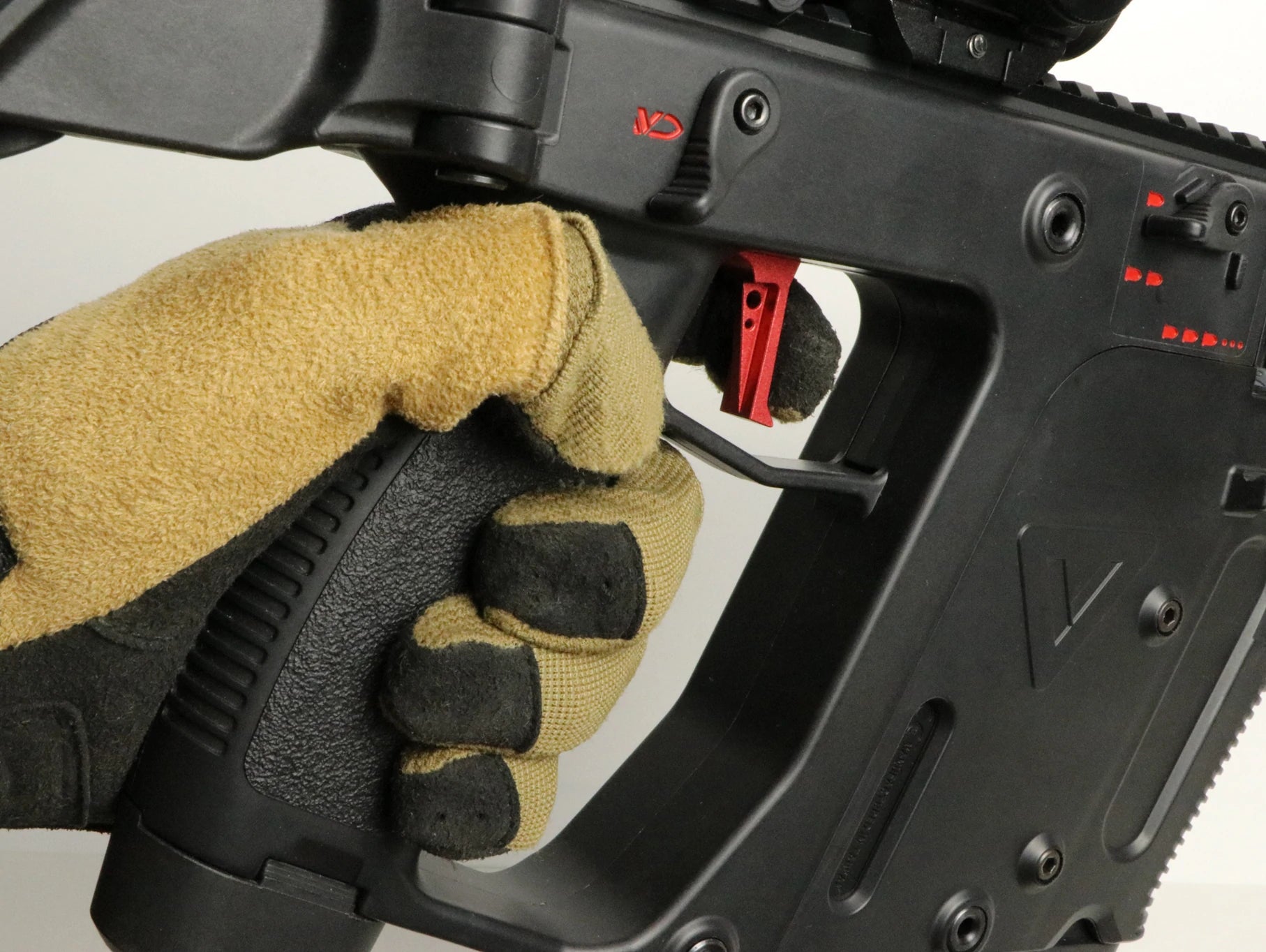 Airtech Studios - Krytac Kriss Vector Speed Flat Trigger Blade, Rød 4