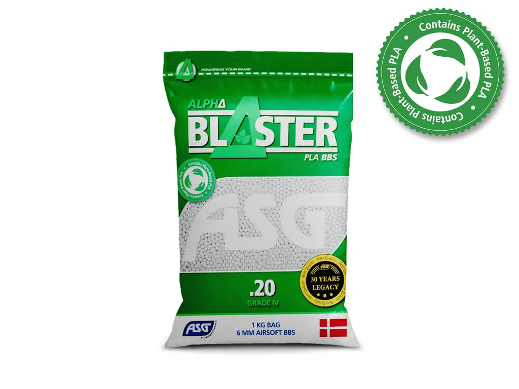 Bio Alpha Blaster PLA - 0,20 Gram 5000 stk. Hvid 1