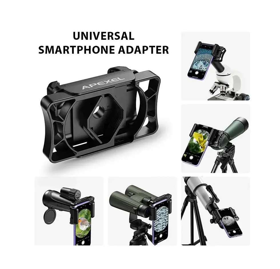Apexel Universal Smartphone fotoadapter til håndkikkert (APL-F002) 2