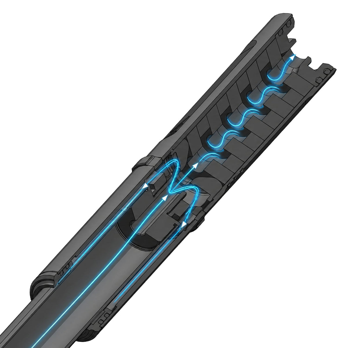 Novritsch - Overbarrel Mock Lyddæmper/Suppressor, 220mm x 40 mm