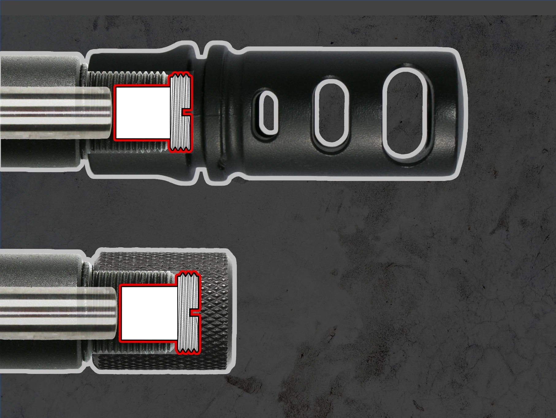 Airtech Studios -  G&G CM16 GC16 Predator IBS inderløb Løbsstabilisator 12