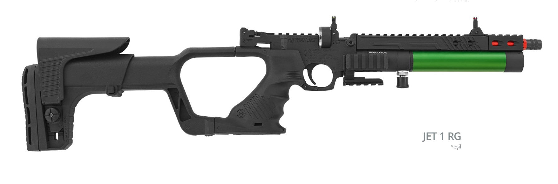 Hatsan JET I RG Luftgevær/Pistol, PCP, Grøn luftcylinder, 4,5mm (Cal.177) 1