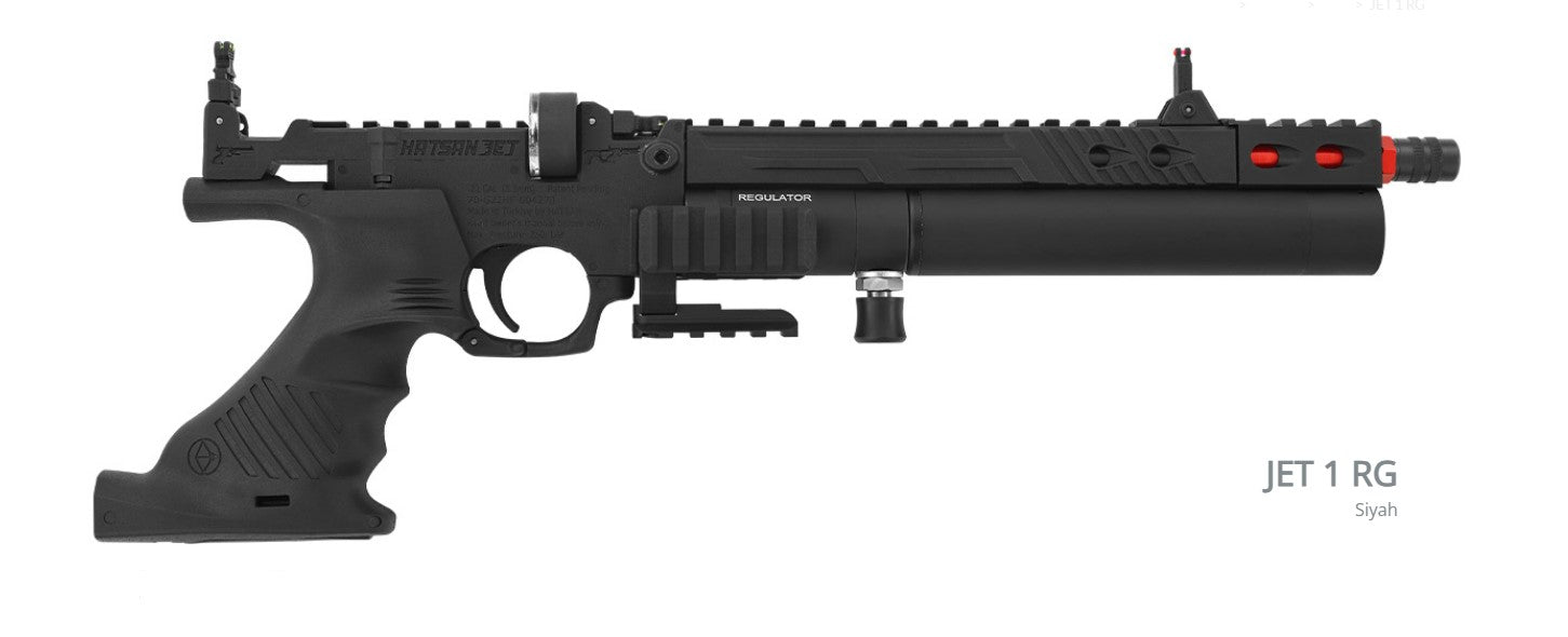 Hatsan JET I RG Luftgevær/Pistol, PCP, Sort luftcylinder, 4,5mm (Cal.177) 2