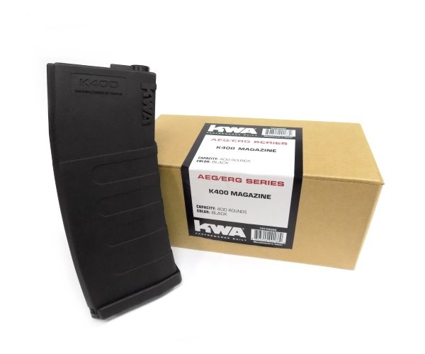 KWA K400, 400 skuds magasin (3 stk) Sort 1