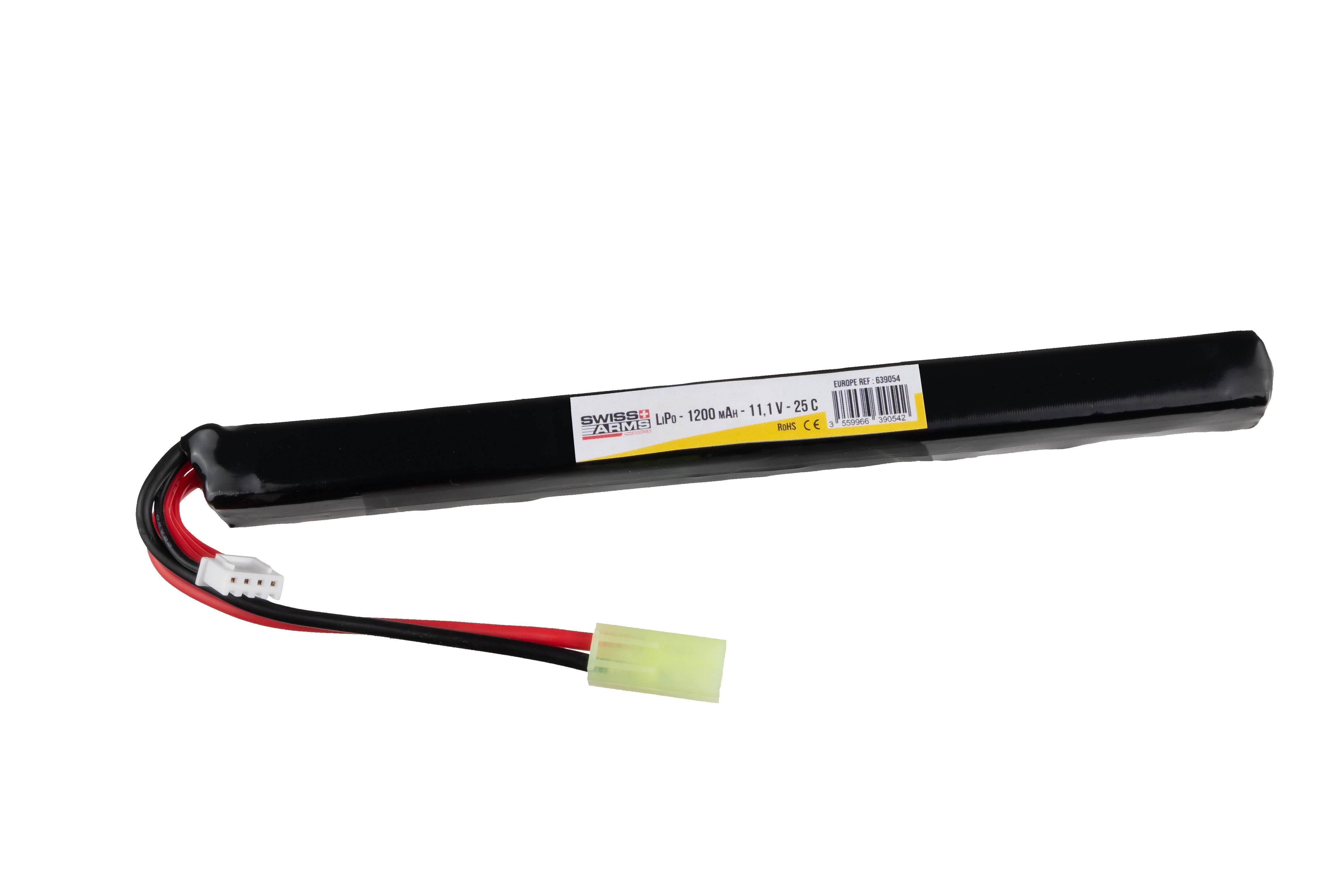 Li-Po 11,1V 1200mAh, 25C, stang, Batteri 1