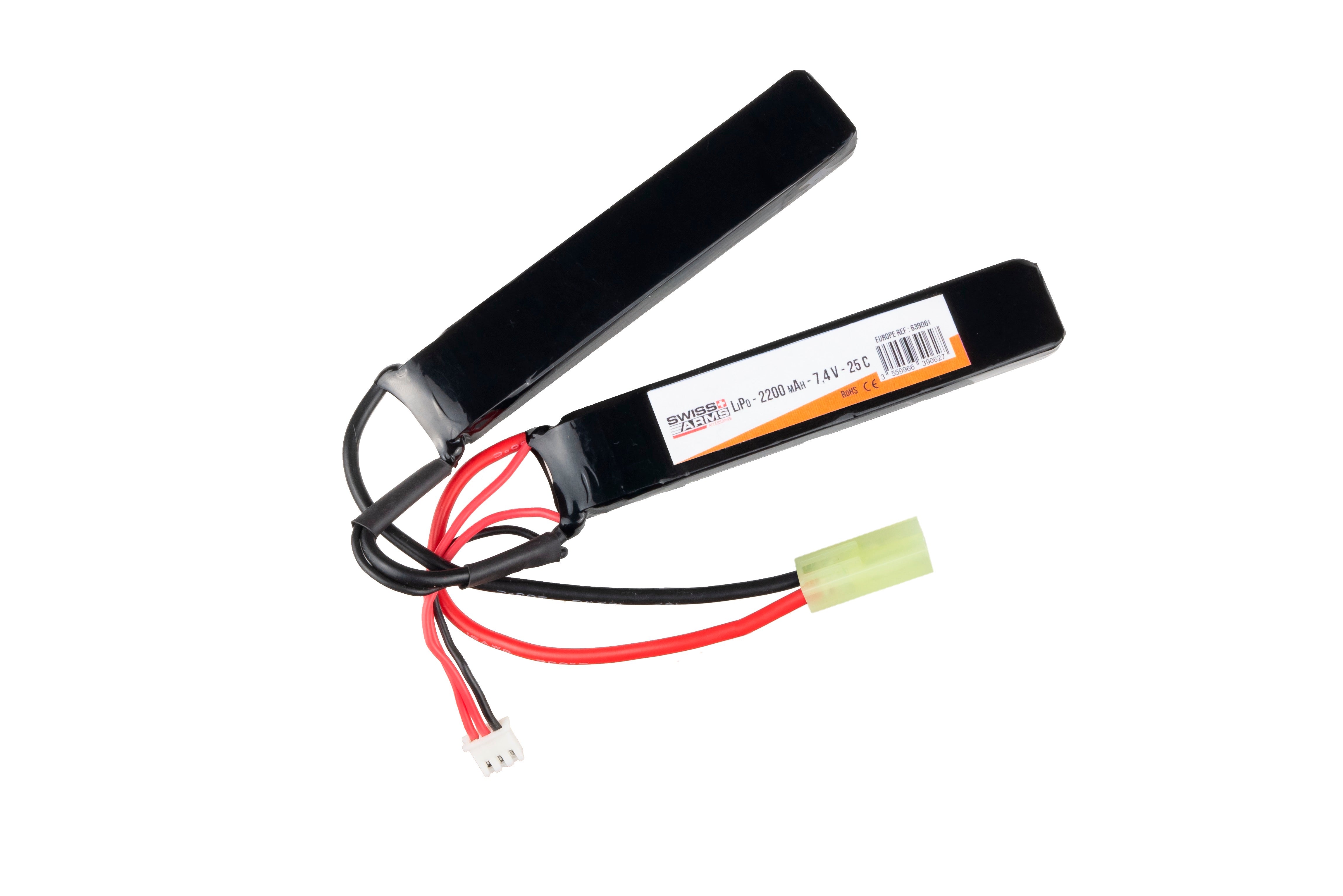 Li-Po 7,4V 2200mAh, 25C, Batteri 1