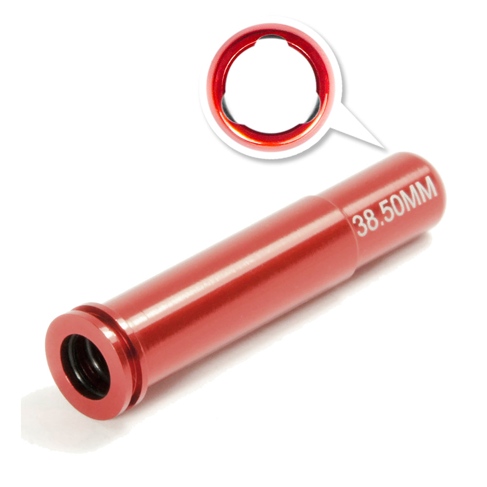 Maxx Model - CNC Aluminum Nozzle med Double O-Ring (38,50mm) til Airsoft AEG Series 1