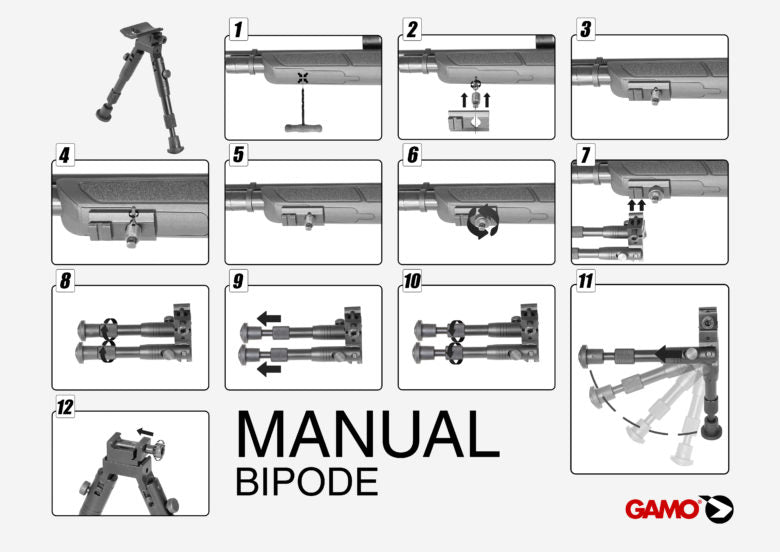 Gamo Foldbar Bipod/Støtteben