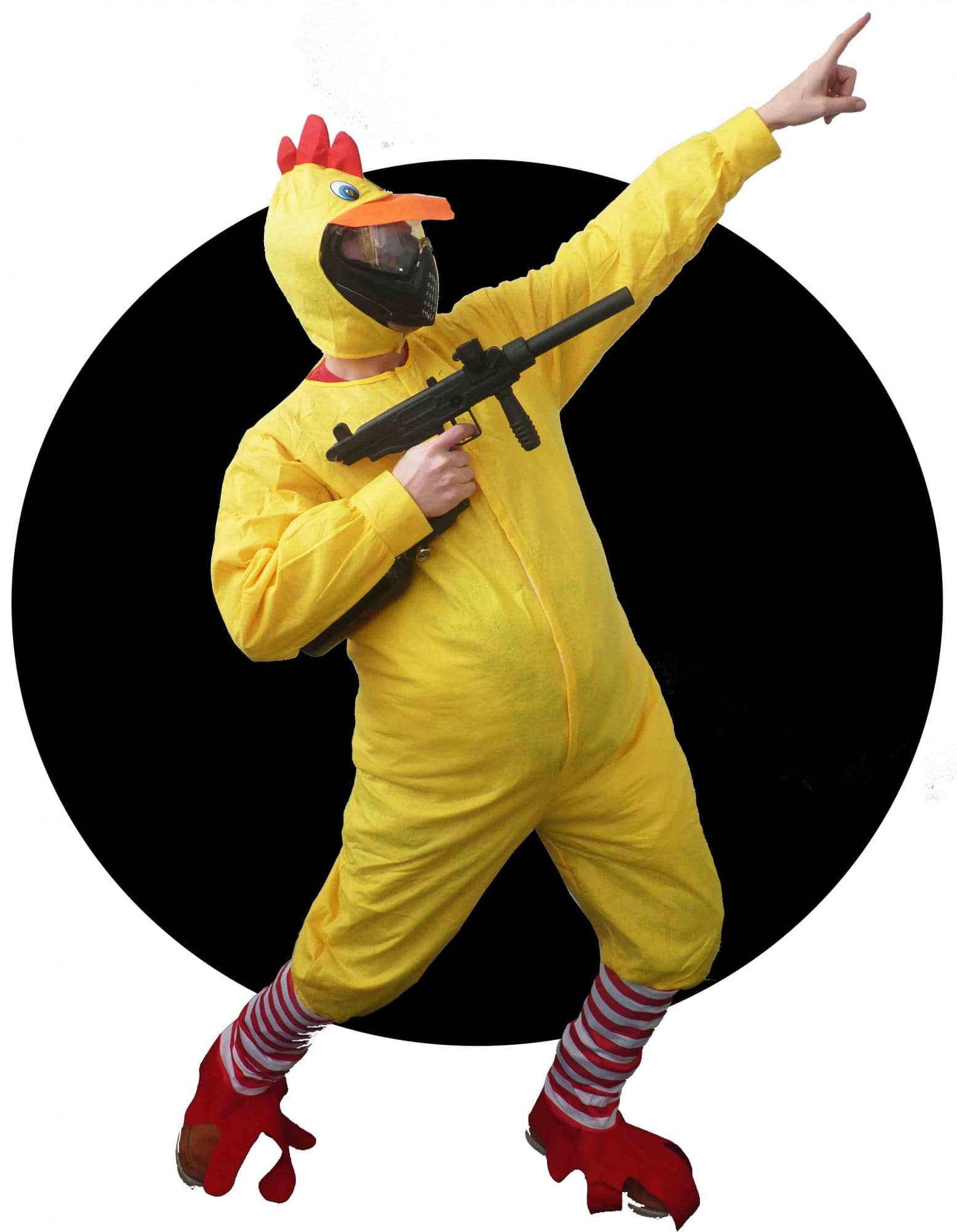 Kyllingedragt til Paintball