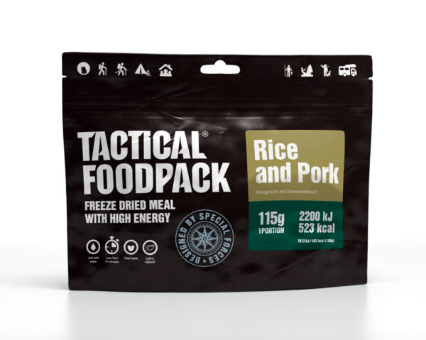 Tactical Foodpack Ris og svinekød (523 Kcal) 2