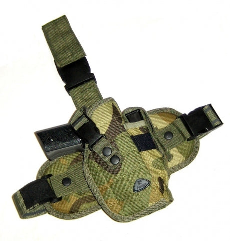 Lårhylster til pistol, højre, woodland. 1