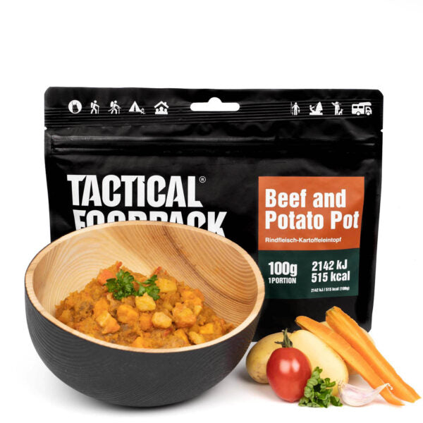 Tactical Foodpack  Oksekød med kartofler (515 Kcal) 1