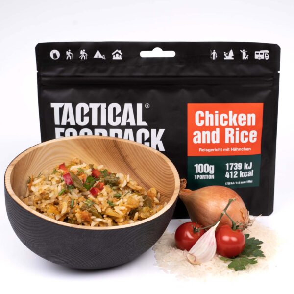 Tactical Foodpack Kylling og ris (412 Kcal) 1