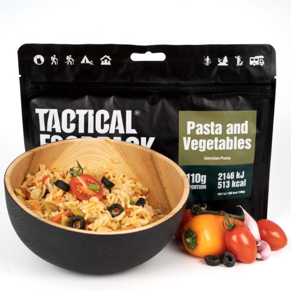 Tactical Foodpack Pasta og grøntsager (513 Kcal) 1