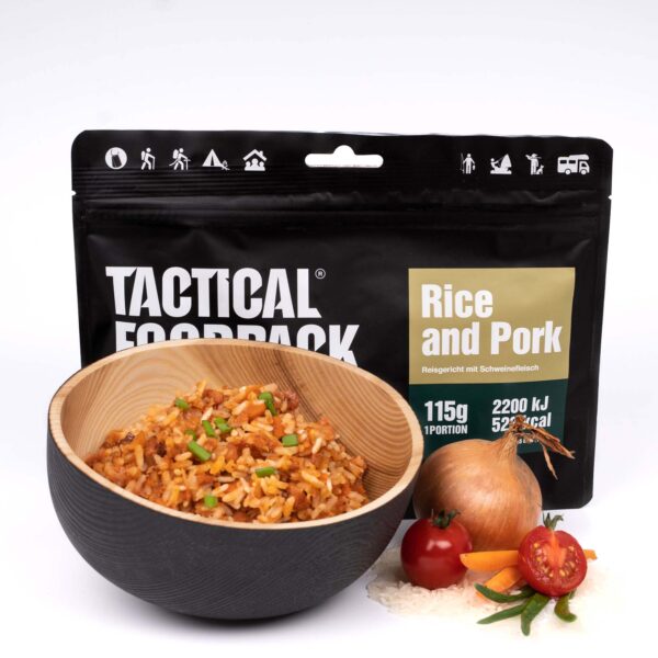 Tactical Foodpack Ris og svinekød (523 Kcal) 1