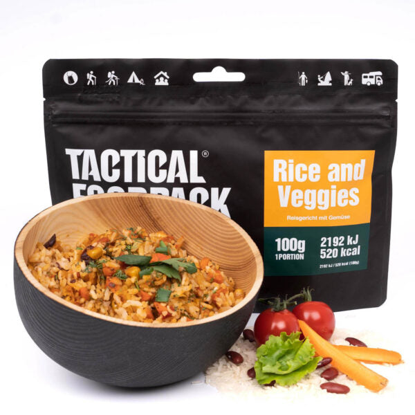 Tactical Foodpack Ris og grøntsager (520 Kcal) 1