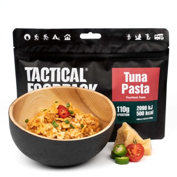 Tactical Foodpack Pasta med tun (500 Kcal) 1