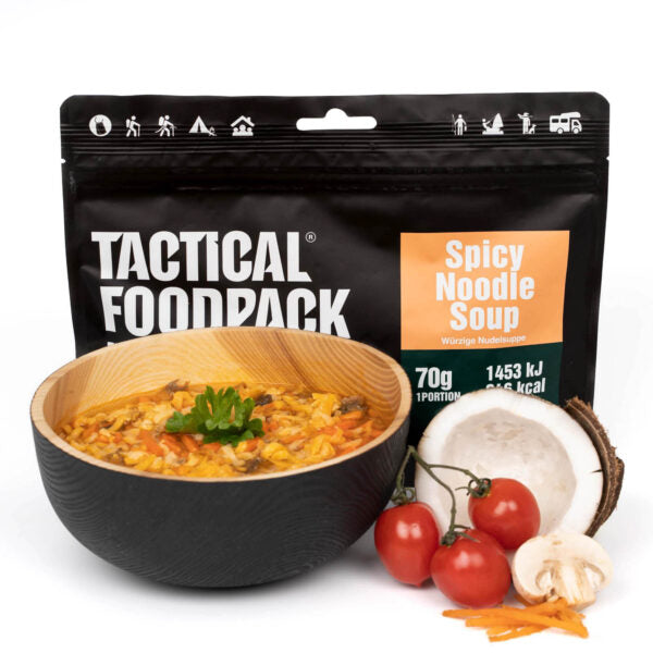 Tactical Foodpack Krydret nudelsuppe (346 Kcal) 1