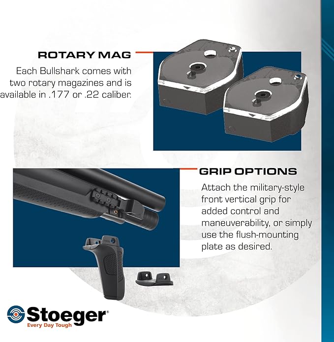 Stoeger - XM1 Bullshark Combo PCP Luftgevær 4,5mm (Cal.177) 4