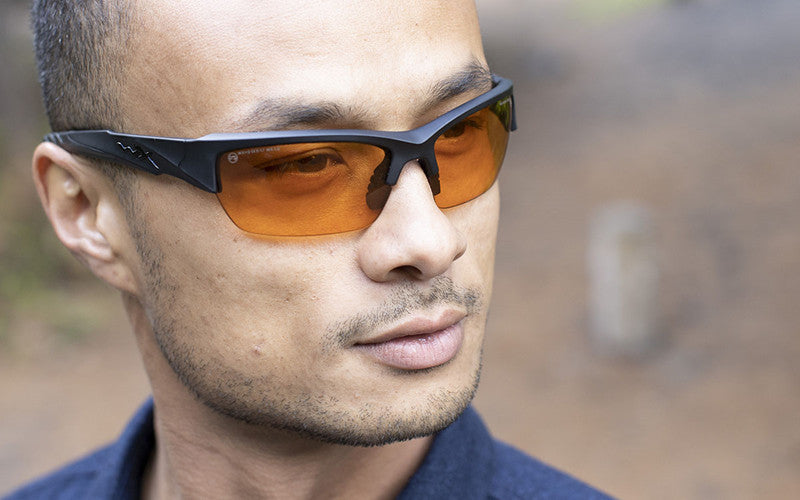 Wiley X - WX VALOR 2.5, Glas Grå/Klar/Lys Orange. / Stel Mat Sort 9