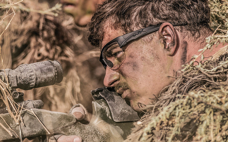 Wiley X - WX VALOR 2.5, Glas Grå/Klar/Lys Orange. / Stel Mat Sort 10