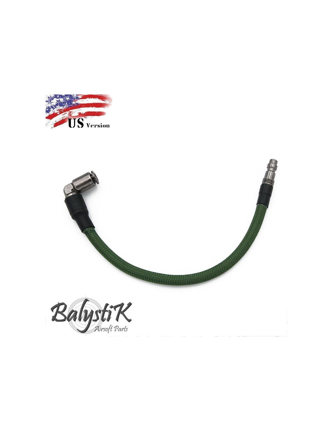 Balystik - Flettet slange til HPA / OD (US-kobling)