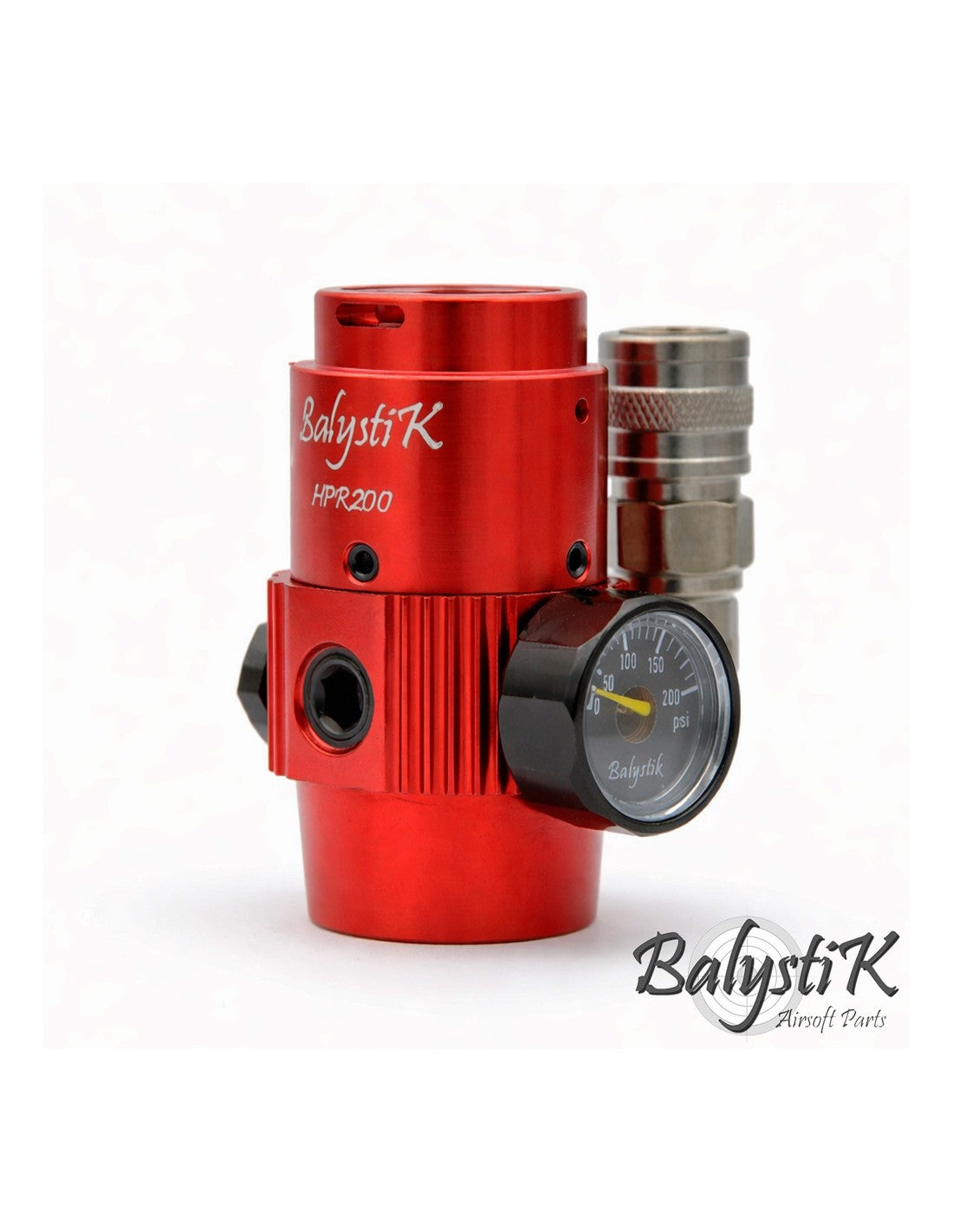 Balystik - HPR200 HPA Regulator, US, Rød