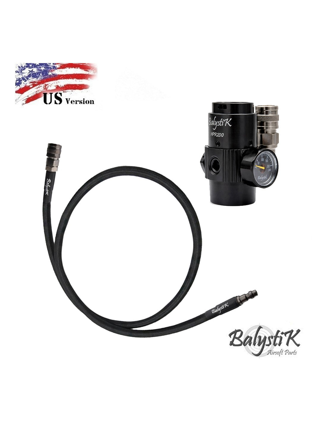 Balystik - HPR200 HPA Regulator & Premium HPA slange, US