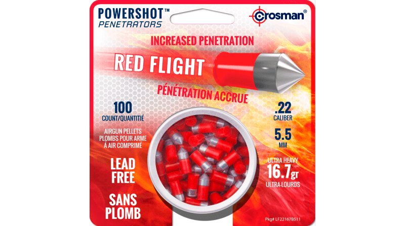 Crosman Red Flight, Ultra Heavy, blyfri, 100 Stk. 5,5mm(Cal.22) 3