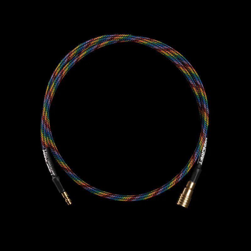 Mancraft HPA Line - Durable series. HPA slange 42" Med QD Fittings. Regnbue