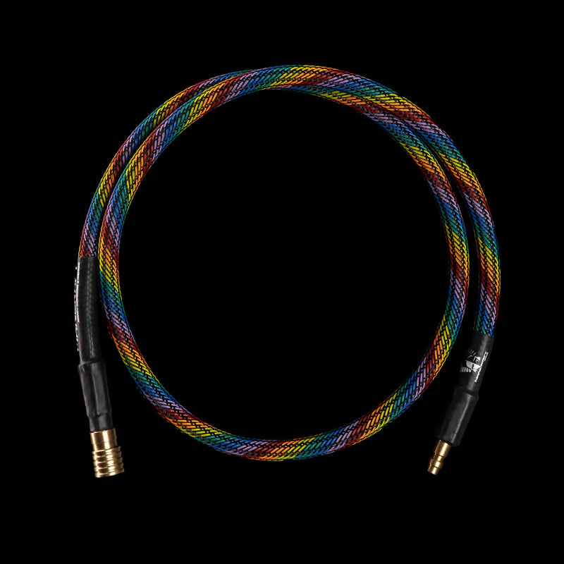 Mancraft HPA Line - Durable series. Wide bore. HPA slange 42" Med QD Fittings. Regnbue