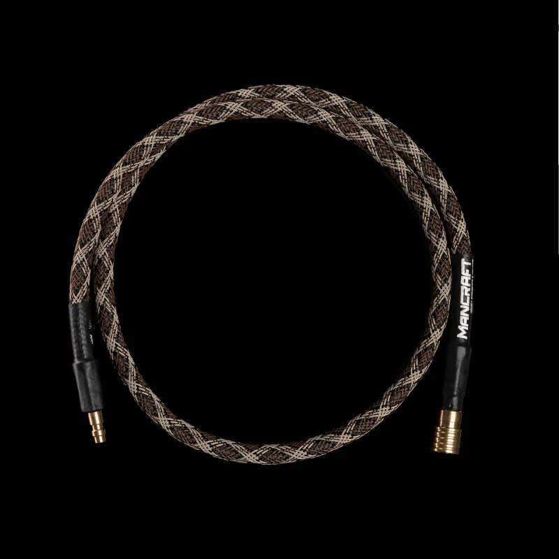 Mancraft HPA Line - Durable series. Wide bore. HPA slange 42" Med QD Fittings. Rattlesnake