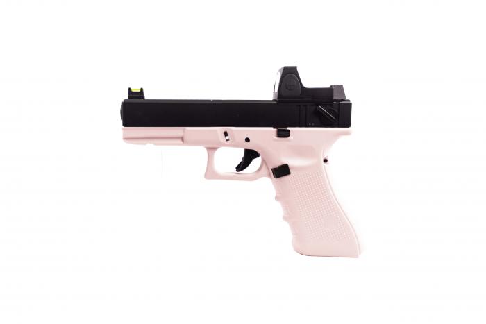 Raven - EU18, Pink/sort, med Dotsigt GBB - Gas. 1