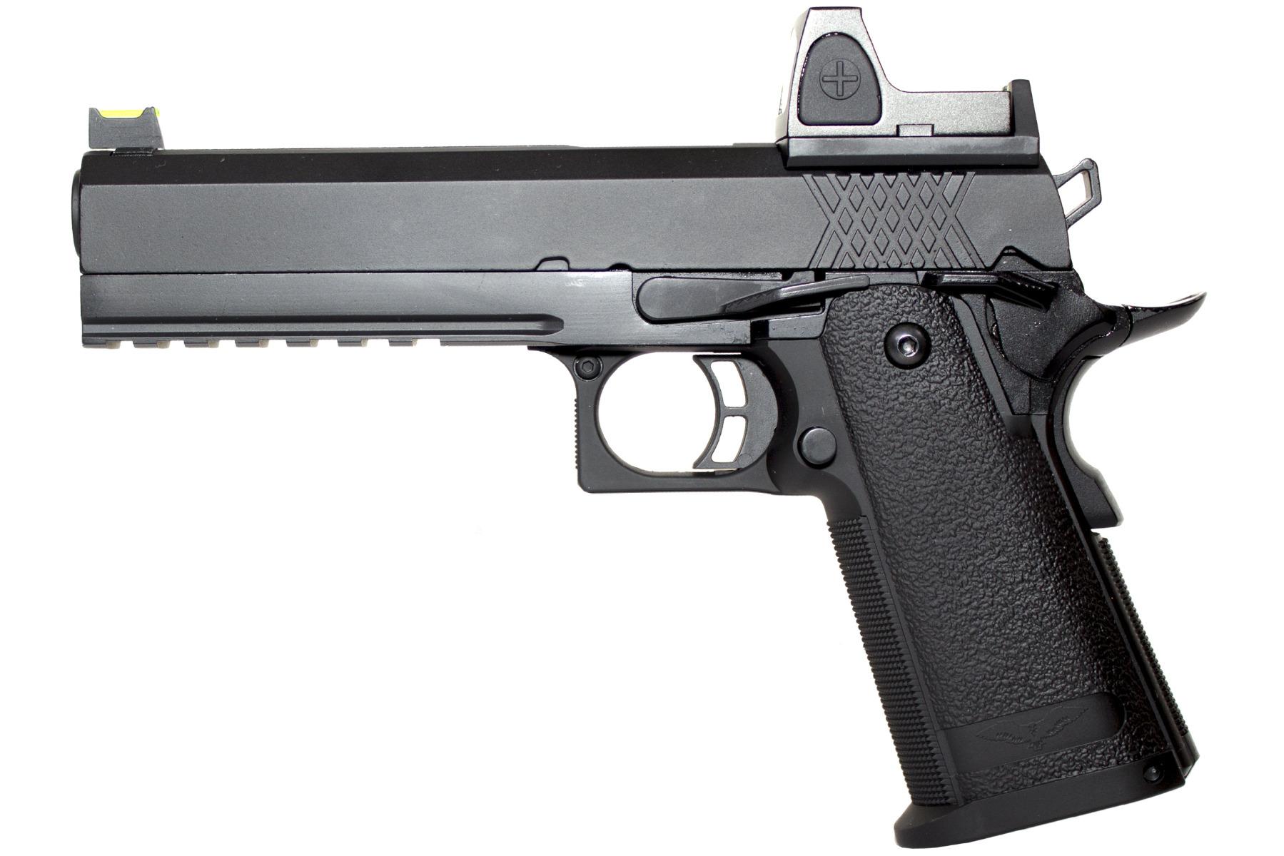 Raven - Hi-Capa 5.1 sort, med Dotsigt GBB - Gas. 1