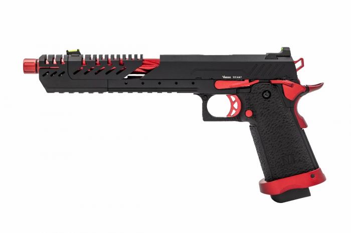 Vorsk - Hi-Capa TITAN 7 Sort/Rød, Match GBB - Gas. 2